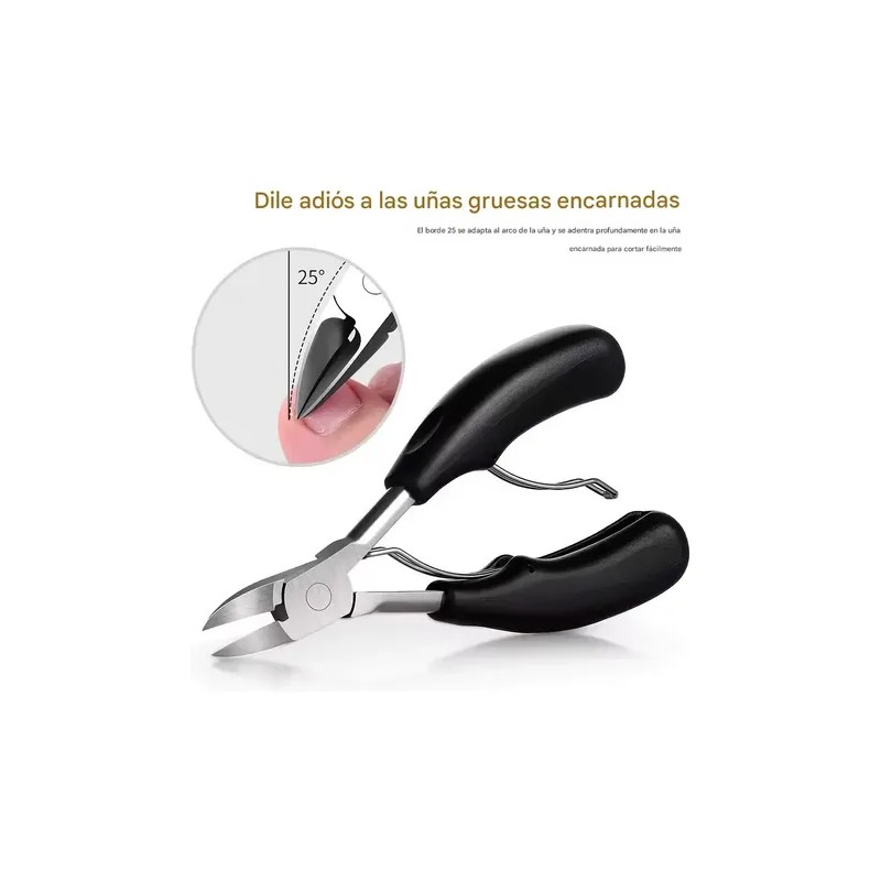 Alicata Grande Clásico De Acero Inoxidable Para Uñas Gruesas