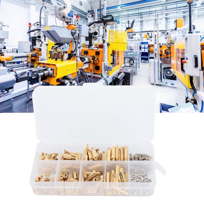 240Pcs Brass M2 M3 Hex Standoff Nut Screw Kit for