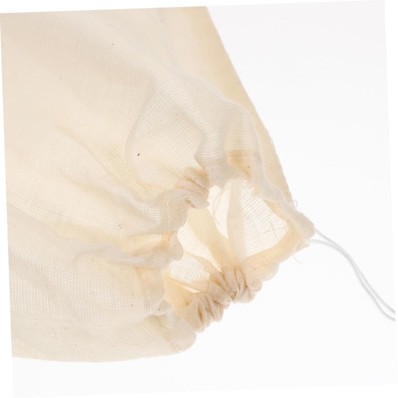 Ipetboom 20pcs Reusable Drawstring Bags Cheesecloth Filter Bags for Cooking
