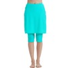 Micosuza Womens Skirted Swim Capris Sun Protective UPF 50+ Swimming