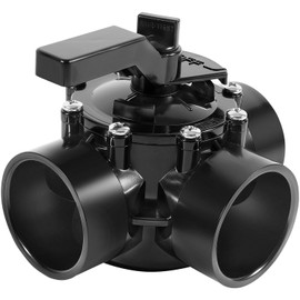 2 Inch 3 Way Valve Replacement for Pentair 263028 Valve, 2 to 2-1/2-Inch, Three Port Diverter Valve Black
