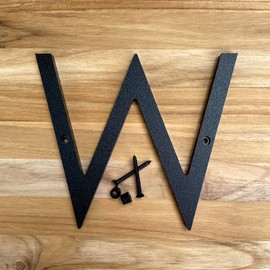 5 Inch Modern Plastic House Numbers and Letters with hardware included. Black and White Arrows, North South East West, Unit A B, No.- Dash, 1/2 (W, BLACK)