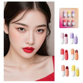 Mini Set De 6 Ml, 6 Unidades, Creative Moisturizing Lipstick