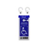 Mirortag Silver plus 2 Hooks by JL Safety- Handicap Tag