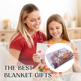 Einanmut Mother's Day Mum Gifts, Gifts for Mum, Best Mum Birthday Gifts from Daughter Son - Flannel Blanket, Christmas Anniversary Presents for Mummy/Mother - 50 X 60 Inches