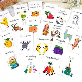 Funny Thank You Cards 40 Pcs, Greeting Cards Postcards Pack 20 Different Designs | Blank Note Cards for Teacher/Gift Appreciation | Thank You Cards Multipack Customer Package Inserts