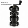 Manual Stainless Steel Spice Grinder for Peppercorns & Rock Salt