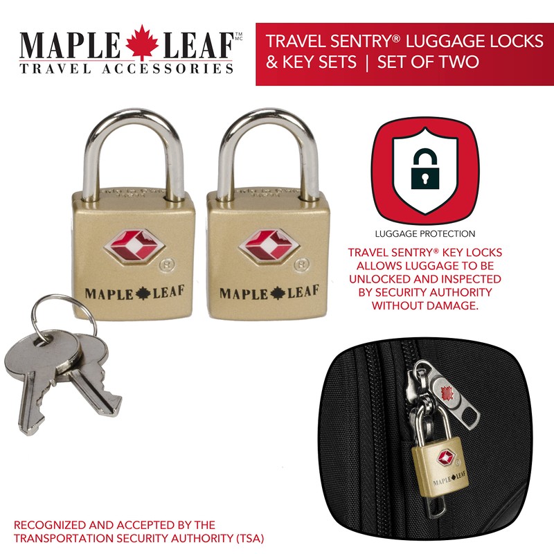 Maple Leaf Travel - 2 Pack of Two Travel Sentry