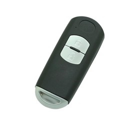 BROVACS Replacement Key Shell + Uncut Blank Emergency Insert Key Compatible with MAZDA 2 Button Smart Keyless Entry Remote Key Case Fob PG535C