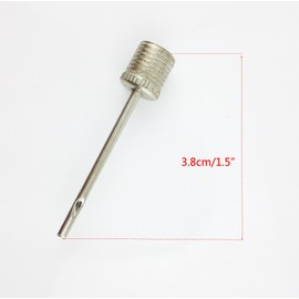 yueton Pack of 50 Ball Inflating Pump Needle Adaptor - Metallic Air Inflation Needles for Sport Football/Basketball/Soccer/Gym