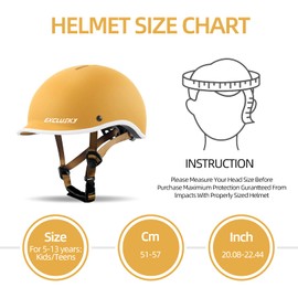 Kopobob Kids Bike Helmet with Integrated Low Visor Bike Helmet for Kids Boys and Girls Kids Helmet BMX Helmet Skateboard Helmet for Years 5+ (51-57cm)