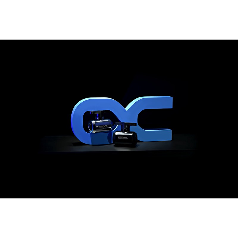 Alphacool Eiszapfen 2-way ball valve G1/4 - Deep Black