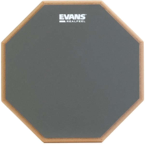 Evans RealFeel Single-sided Practice Drum Pad - 12-inch (2-pack) Bundle