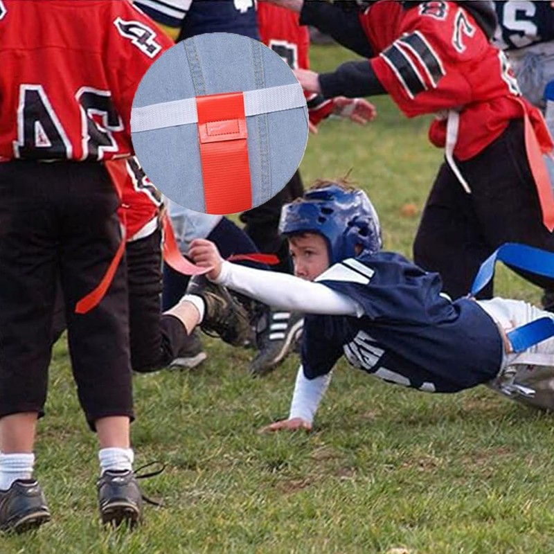Roczential 5PCS Rugby Training Flag Football Kit Small Football Flag