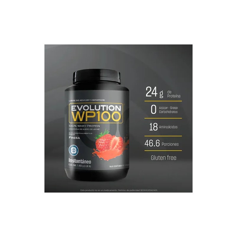 Evolution Wp100 Bote De 1400 G - 0 Carbs Y