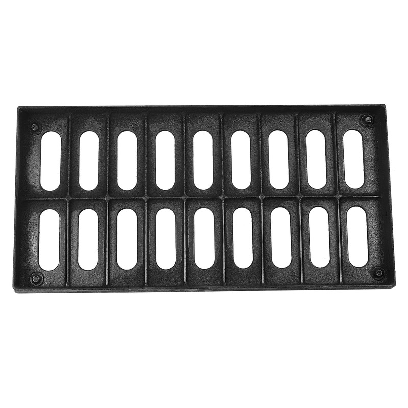 Cast Iron Drain Grate, 20 x 10In Outdoor Drain Cover,