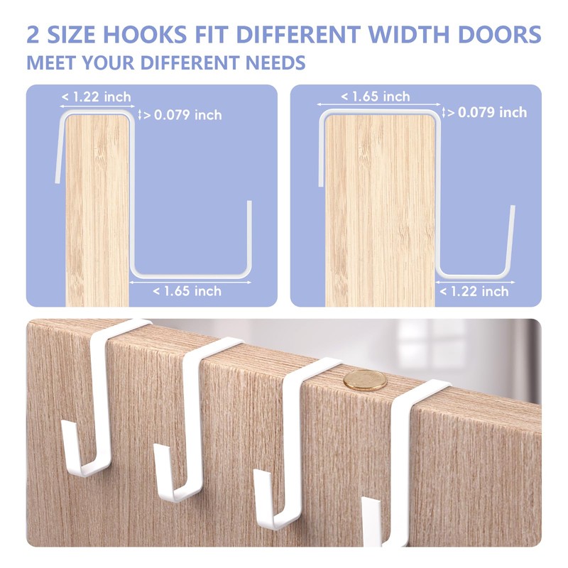 FENTEC 1 Pack Over The Door Shoe Organizer, 68" Exlarge