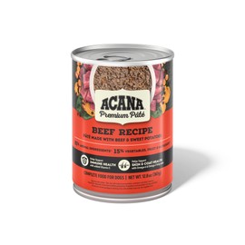 ACANA Premium Pate in Bone Broth Grain-Free Wet Dog Food Beef Recipe 12.8oz Cans (12 Count)