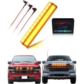 Sidi LED Front Grill Lights for 2018-2025 F150 Grille Accessories Warning lamp 4pcs