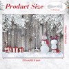 Blulu Christmas Backdrop for Photography, Fabric Wood Background Winter Snowman