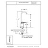 Westbrass D203-NL-12 6" Touch-Flo Style Pure Cold Water Dispenser Faucet,