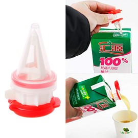 JAGETRADE Drink Bag Storage Seal Clip with Milk Cap Milk Box Anti-Sprinkle Drainage Nozzle