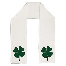 TooLoud Lucky Four Leaf Clover St Patricks Day Adult Fleece 64" Scarf