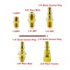 MCAMPAS 1/4" Propane Y Splitter Adapter Kit - 2-Way RV