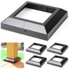 Wocepu 4 pcs 5.5"x5.5" Aluminum Deck Post Base Cover, for