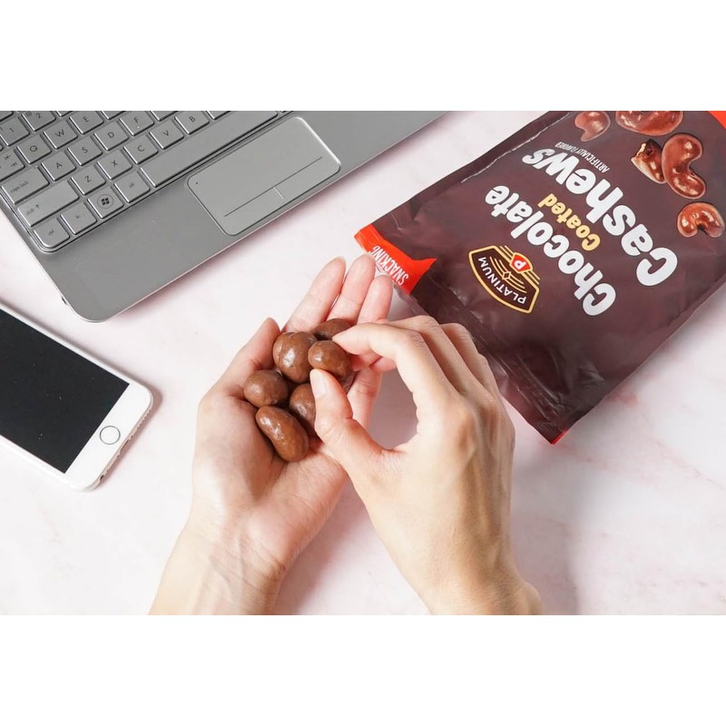 Platinum - Chocolate Coated Cashews 12 oz Resealable Pouch |
