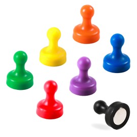 7 x Neodymium Extra Strong Magnets Office Fridge White Board Taper Pin Memo