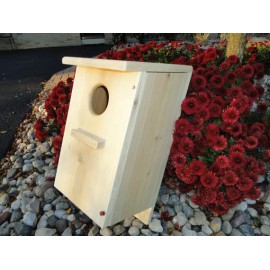 Gregg's 2-pack Screech owl / Kestrel nest box kits (white cedar)