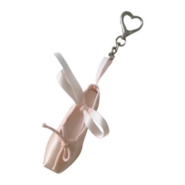 FeiYeup Elegant Ballet Shoes Keychain Alloy Key Holder Unique Keyring Bag Pendant Fashion Accessory for Women and Girls