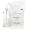 Hand Soap Refill Pouch and Glass Bottle Set - scent:
