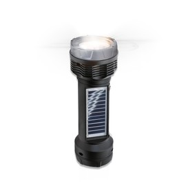 Solar Rechargeable Emergency Flashlight (Silver)
