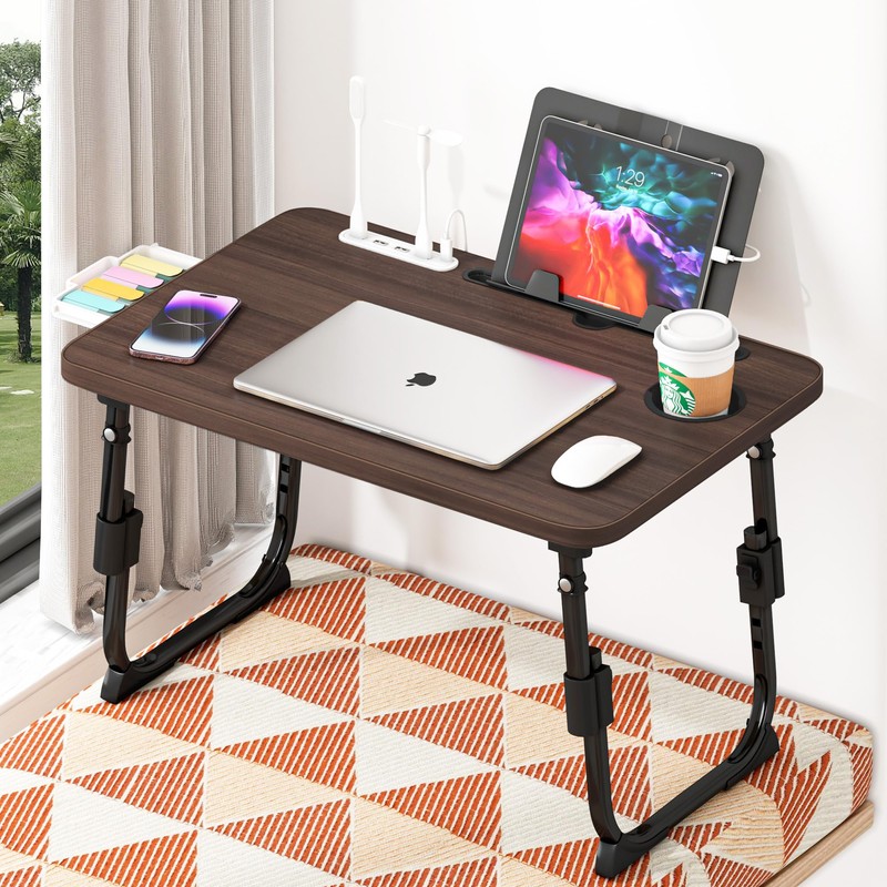 DECOSIS Laptop Desk for Bed Height Adjustable, Lap Bed Table