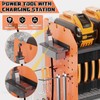 45" Large Power Tool Organizer Wall Mount with Charging Station