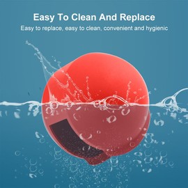 PULUZ Lens Cover for Insta360 X5 Invisible Dive Case, Insta 360 X5 Underwater Waterproof Diving Case Lens Cap Guard, Action Camera Accessories (Red)