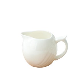 Milk Frother Cup,Milk Frothing Pitcher Espresso Machine Accessories Barista Tools Latte Art Coffee Essentials Ceramics Bone China Chocolate Handle Creamer (Classic)