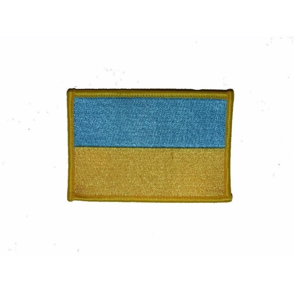 AES Ukraine Plain Country Iron On Patch (6)
