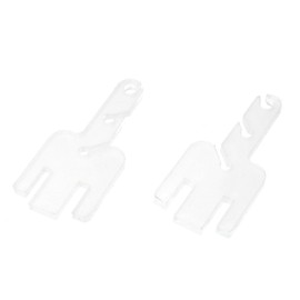 RLECS 2PCS Clear Knitting Machine Tensioner Replacement Accessories Removable Yarn Tensioner Adapter Knitting Machine Tensioner Accessories Tension Rod for Knitting Machines