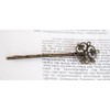 axy Vintage Hair Clip Bronze Colour, Alloy Metal