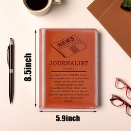 Journalist Gift Journalist Definition Faux Leather Notebook Inspiration Gift Reporter Gift Appreciation Gift Writing Journal (Journalist definition CA)