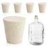4 Pcs Fermentation Stopper Glass Carboy Corks for 3, 5,