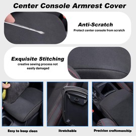 YinanIutos Center Console Cover Compatible with Subaru WRX 2022-2025 Car Armrest Lid Cover Soft Anti-Scratch Center Console Protector Covers Interior Decoration Accessories (Cloth)