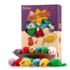 CHIWAVA 36PCS 4.1'' Furry Cat Toy Mice Rattle Small Mouse