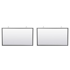 2X Portable Projector Screen for Home Theater Outdoor HD White Foldable Anti- (60Inch)
