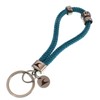 WAVEPIRATE® Sailing Rope Key Chain Wave Silver Women Men, blue,