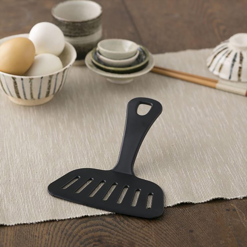 KAI KAI KITCHEN DH8156 Grilled Fish, Okonomiyaki Spatula, Wide, Nylon,