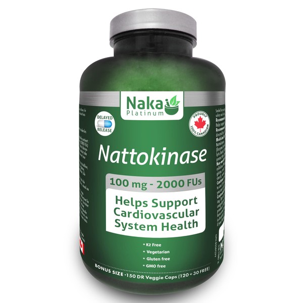 Nattokinase Supplement Capsules Jumbo Bonus Size 150 Veggie Capsules (120